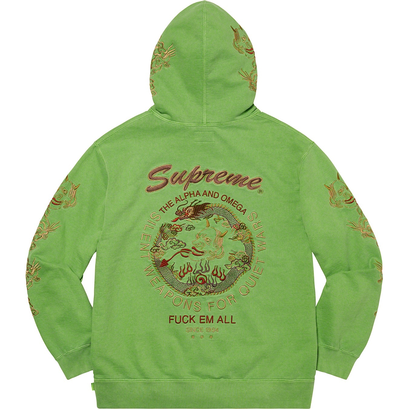 Dragon Overdyed Hooded Sweatshirt view 8